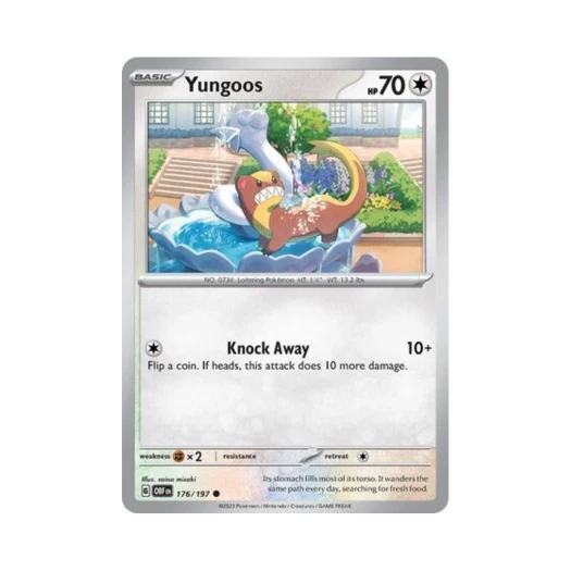 Pokemon TCG Yungoos C Obsidian Flames (English Ver.)