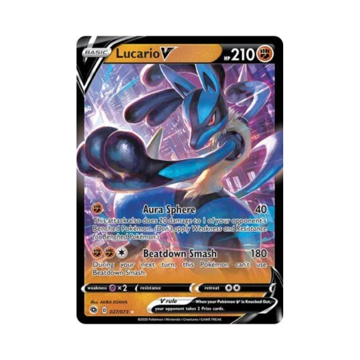 Pokemon TCG Lucario V HRV Champion's Path (English Ver.)
