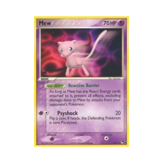포켓몬 TCG 뮤 R 팝 시리즈 4 (영문판)
