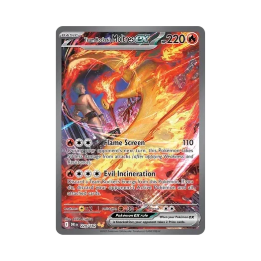 Pokemon TCG Team Rocket's Moltres ex SIR Destined Rivals (English Ver.)