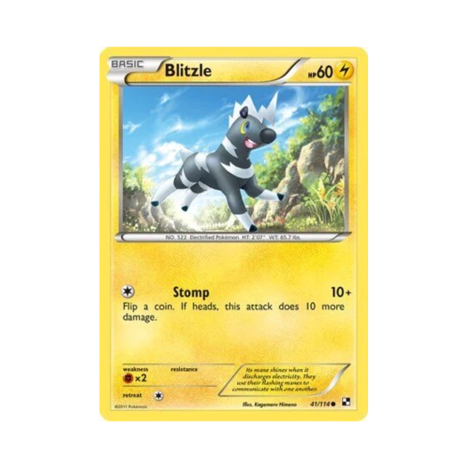 포켓몬 TCG 줄뮤마 C 블랙 & 화이트 (영문판)