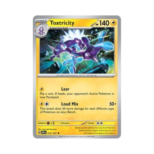 포켓몬 TCG 스트린더 R 옵시디언 플레임즈 (영문판)