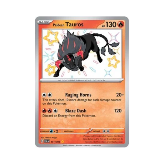 포켓몬 TCG 팔데아 켄타로스 SR 팔데아 페이트 (영문판)
