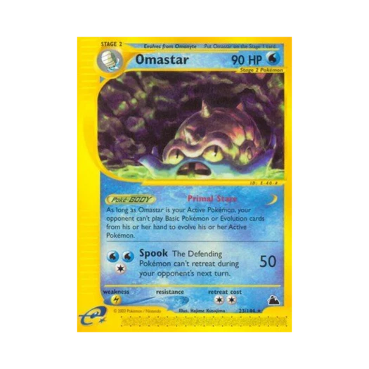 Pokemon TCG Omastar R Skyridge (English Ver.)
