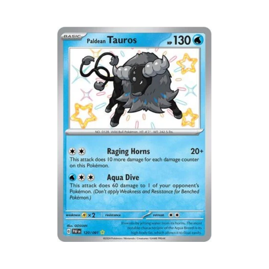 포켓몬 TCG 팔데아 켄타로스 SR 팔데아 페이트 (영문판)