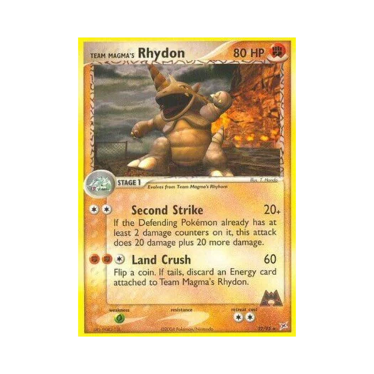 포켓몬 TCG 마그마단의 코뿌리 R EX 마그마단 vs 아쿠아단 (영문판)