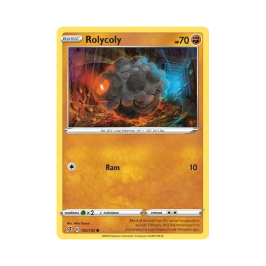 Pokemon TCG Rolycoly C Rebel Clash (English Ver.)