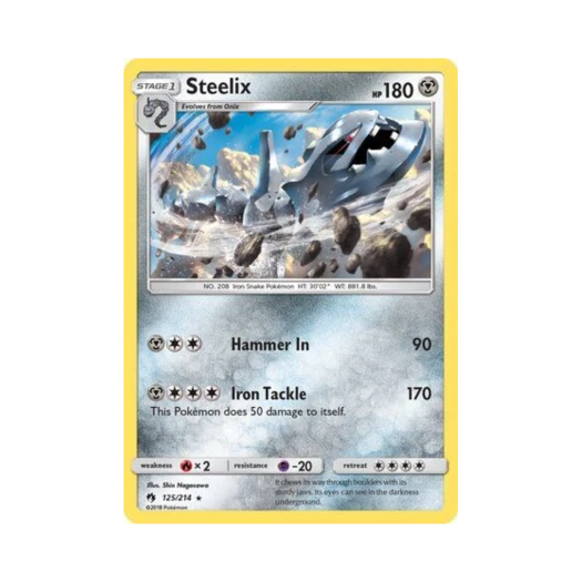 Pokemon TCG Steelix R Lost Thunder (English Ver.)