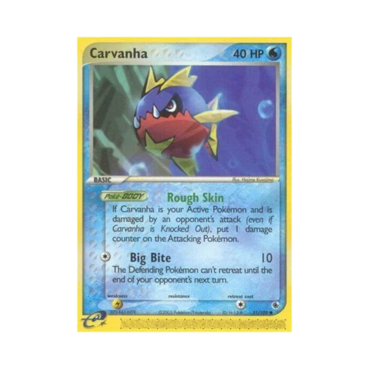 포켓몬 TCG 샤프니아 C EX 루비 & 사파이어 (영문판)