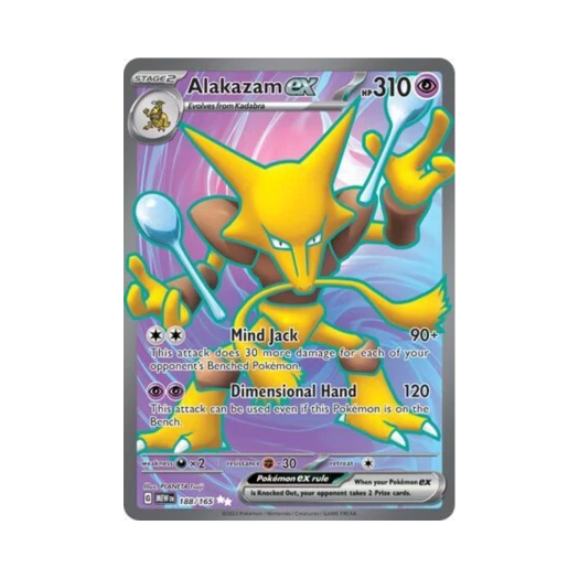 Pokemon TCG Alakazam ex UR Scarlet & Violet 151 (English Ver.)
