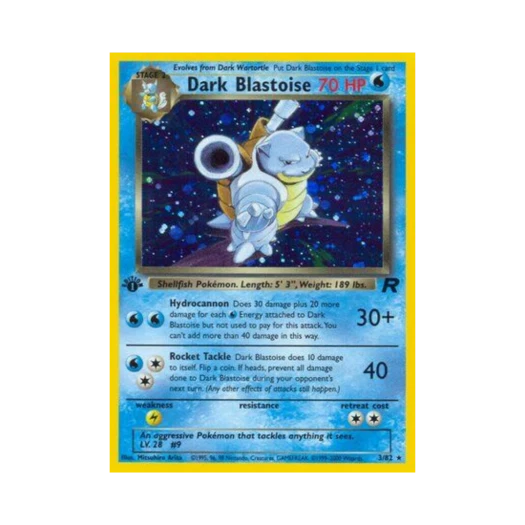 포켓몬 TCG 다크 거북왕 RH 로켓단 (영문판)