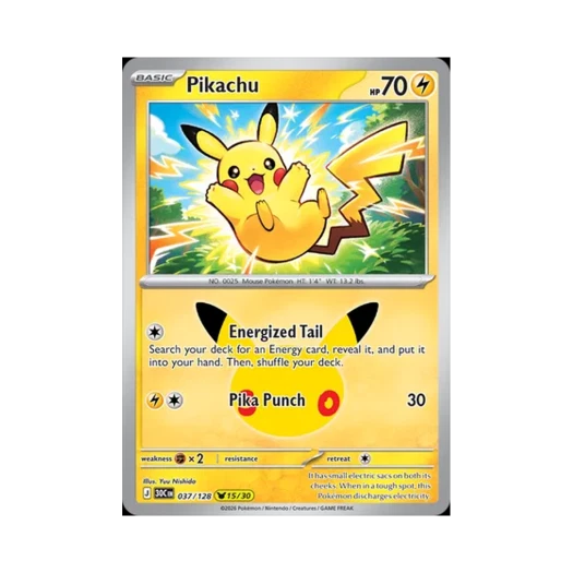 포켓몬 TCG 피카츄 15/30 30주년 기념 피카츄 컬렉션 (영문판)