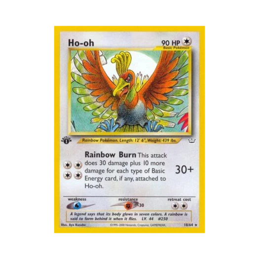 포켓몬 TCG 칠색조 R 네오 레버레이션 (영문판)