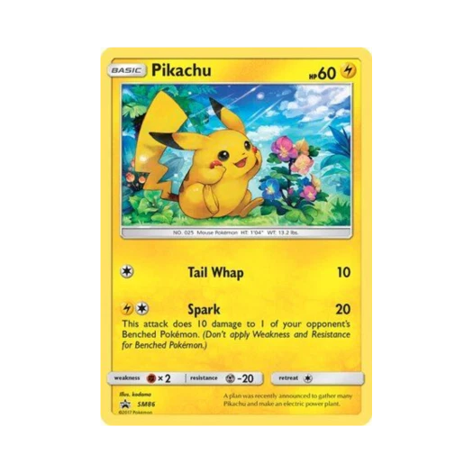 포켓몬 TCG 피카츄 P 썬 & 문 프로모카드 (영문판)