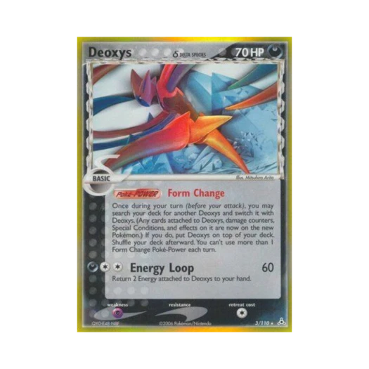 포켓몬 TCG 테오키스 RH EX 홀론 팬텀 (영문판)