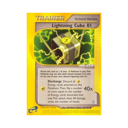 포켓몬 TCG 번개 큐브 1 U 아쿠아폴리스 (영문판) 상품 이미지