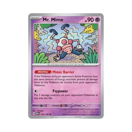 Pokemon TCG Mr. Mime R Scarlet & Violet 151 (English Ver.)