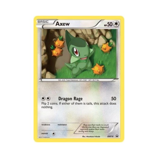 Pokemon TCG Axew P Black & White Promos (English Ver.)