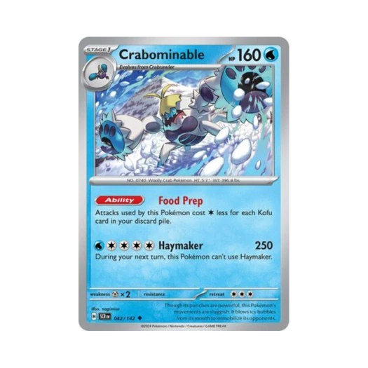 Pokemon TCG Crabominable U Stellar Crown (English Ver.)