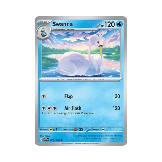 포켓몬 TCG 스완나 U 화이트플레어 (영문판) 카드 이미지