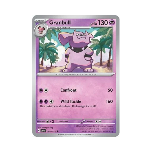 Pokemon TCG Granbull U Obsidian Flames (English Ver.)