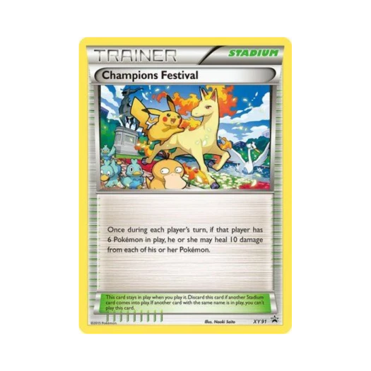 포켓몬 TCG 챔피언스 페스티벌 P XY 프로모 카드 (영문판)