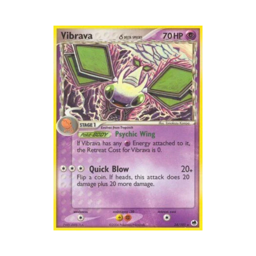 포켓몬 TCG 비브라바 R EX 드래곤 프론티어스 (영문판)