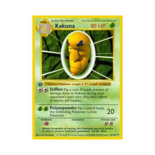 Pokemon TCG Kakuna U Base Set (English Ver.)