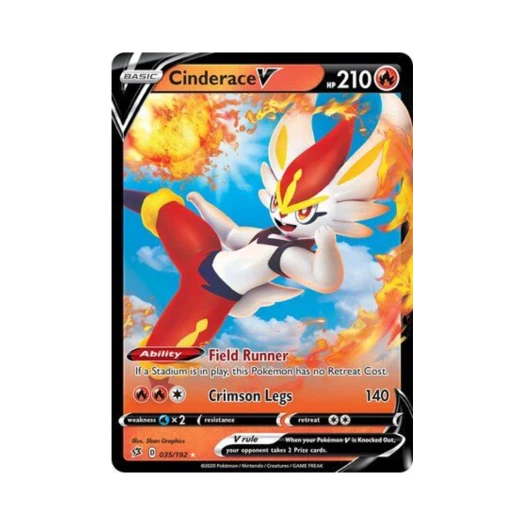 포켓몬 TCG 에이스번 V HRV 레벌 크래시 (영문판)