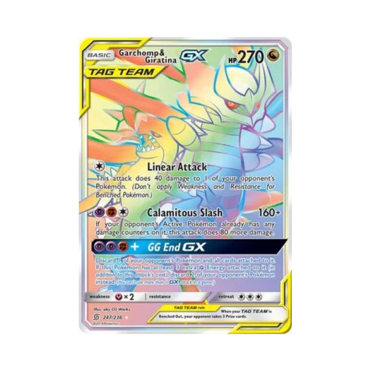 포켓몬 TCG 한카리아스 & 기라티나 GX RR 유니파이드 마인즈 (영문판)