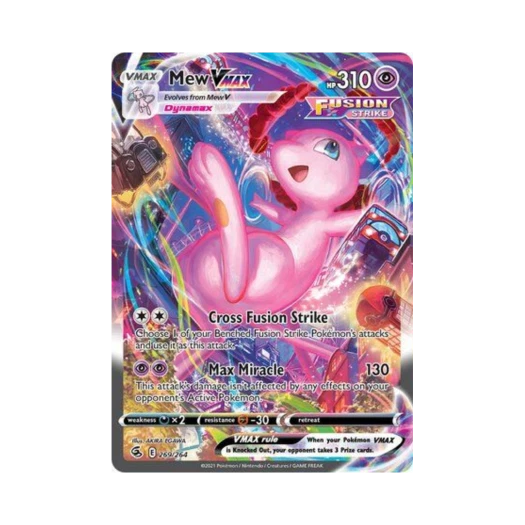 Pokemon TCG Mew VMAX RR Fusion Strike (English Ver.)