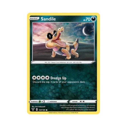 포켓몬 TCG 깜눈크 C 비비드 볼티지 (영문판)