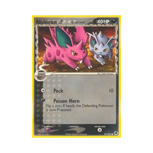 Pokemon TCG Nidoran ♂ C EX Dragon Frontiers (English Ver.)