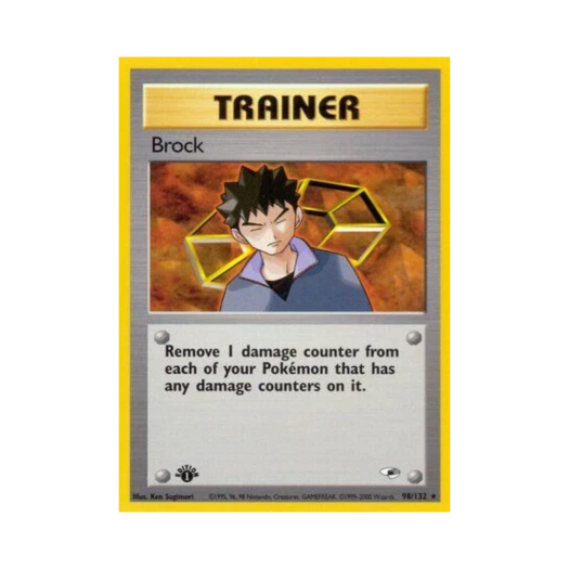 Pokemon TCG Brock R Gym Heroes (English Ver.)