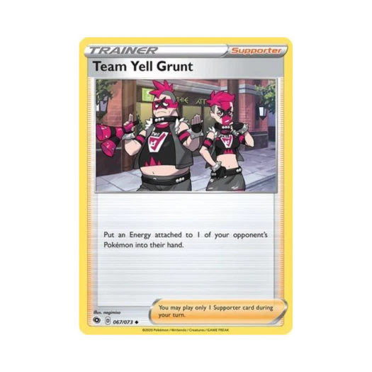 Pokemon TCG Team Yell Grunt U Champion's Path (English Ver.)