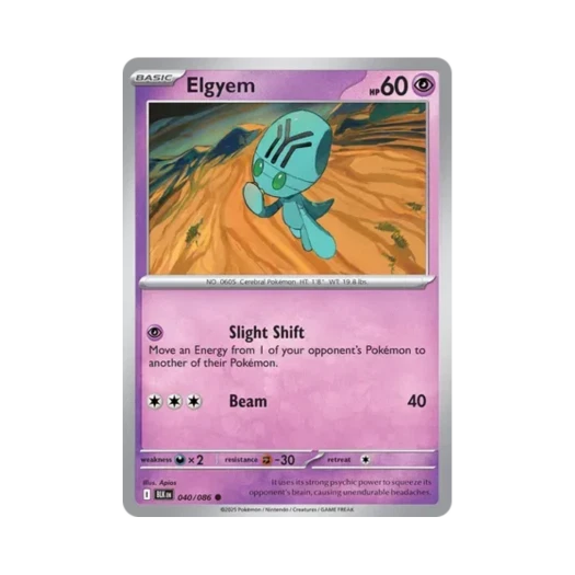 Pokemon TCG Elgyem C Black Bolt (English Ver.)
