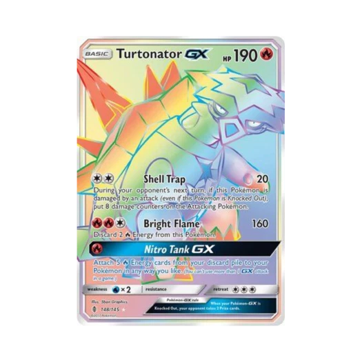 포켓몬 TCG 폭거북스 GX RR 가디언스 라이징 (영문판)