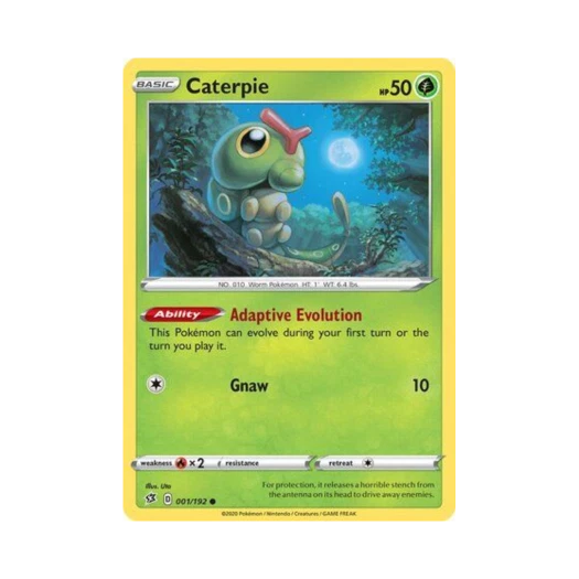 포켓몬 TCG 캐터피 C 레벌 크래시 (영문판)