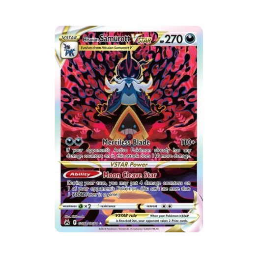 Pokemon TCG Hisuian Samurott VSTAR R Crown Zenith (English Ver.)