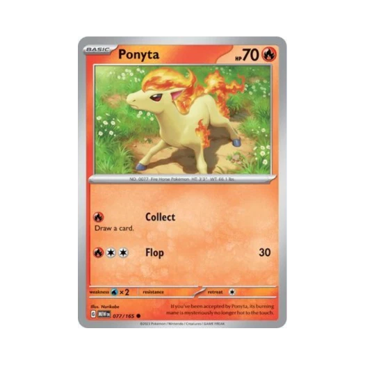 Pokemon TCG Ponyta C Scarlet & Violet 151 (English Ver.)