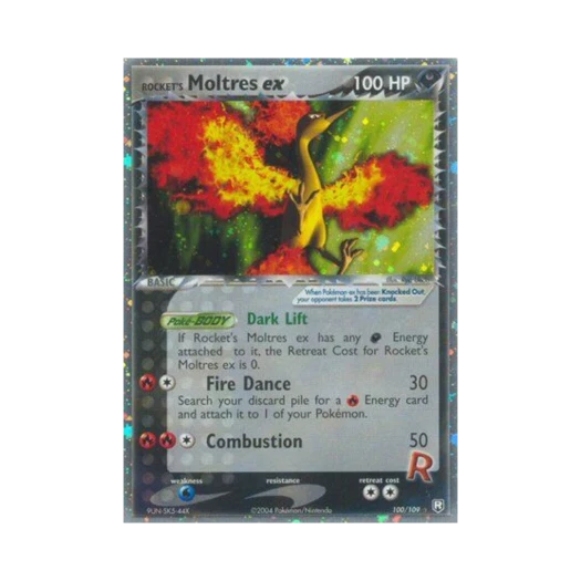 포켓몬 TCG 로켓단의 파이어 ex RHe EX 로켓단 리턴즈 (영문판)