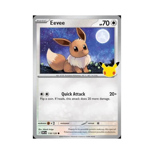 Pokemon TCG Eevee C 30th Celebration (English Ver.)