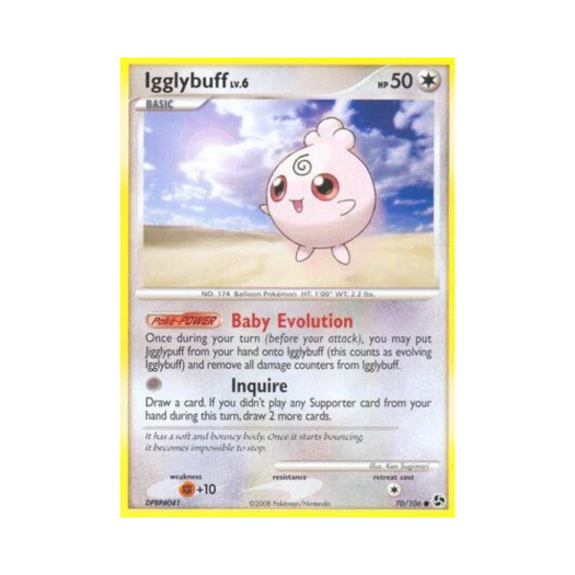 Pokemon TCG Igglybuff C Great Encounters (English Ver.)