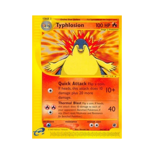Pokemon TCG Typhlosion R Expedition Base Set (English Ver.)