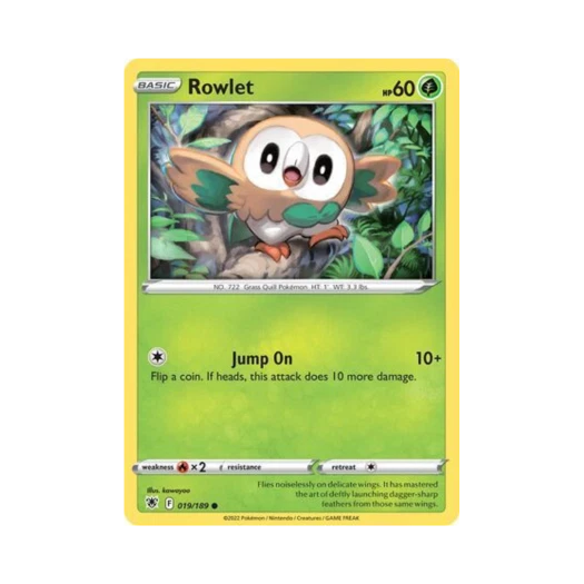 포켓몬 TCG 나몰빼미 C 아스트랄 레디안스 (영문판)