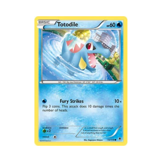 Pokemon TCG Totodile C Phantom Forces (English Ver.)
