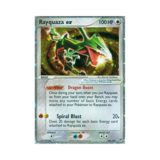 포켓몬 TCG 레쿠쟈 ex RHe EX 테오키스 (영문판)