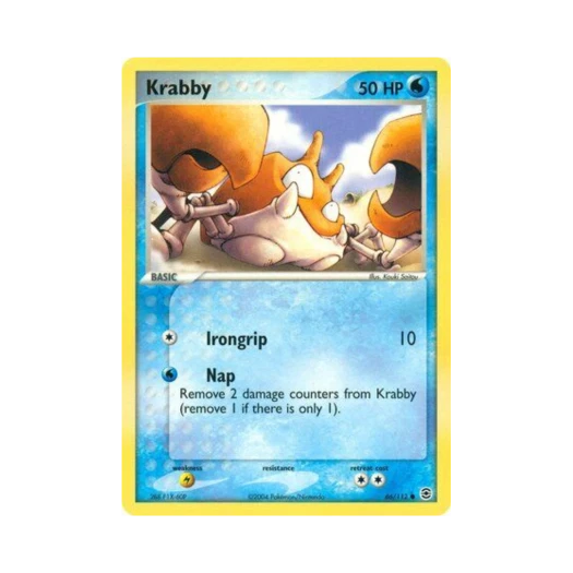 포켓몬 TCG 크랩 C EX 파이어레드 & 리프그린 (영문판)