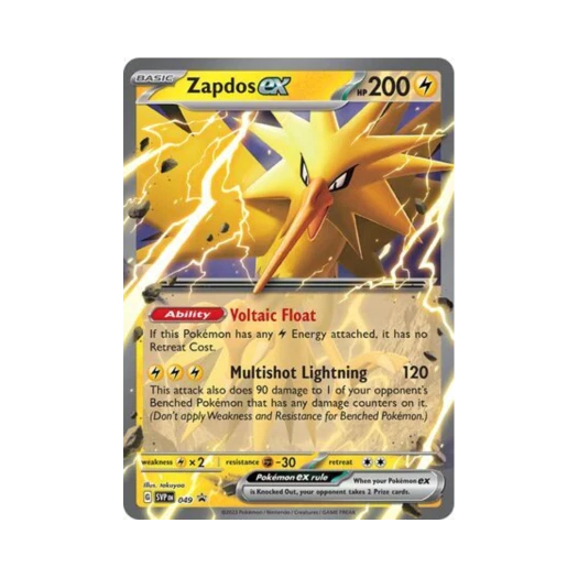 Pokemon TCG Zapdos ex Jumbo P Scarlet & Violet Promos (English Ver.)
