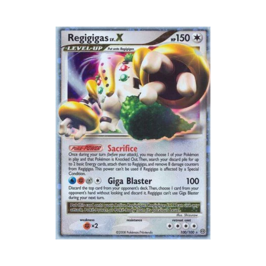 포켓몬 TCG 레지기가스 LV.X RHL 스톰프론트 (영문판)
